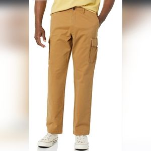 Marca: Goodthreads, Pantalón Tipo Militar Cómodo, Elástico talla 31w X 36L caqui